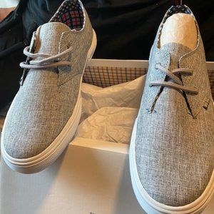 Ben Sherman lace up casual linen oxford